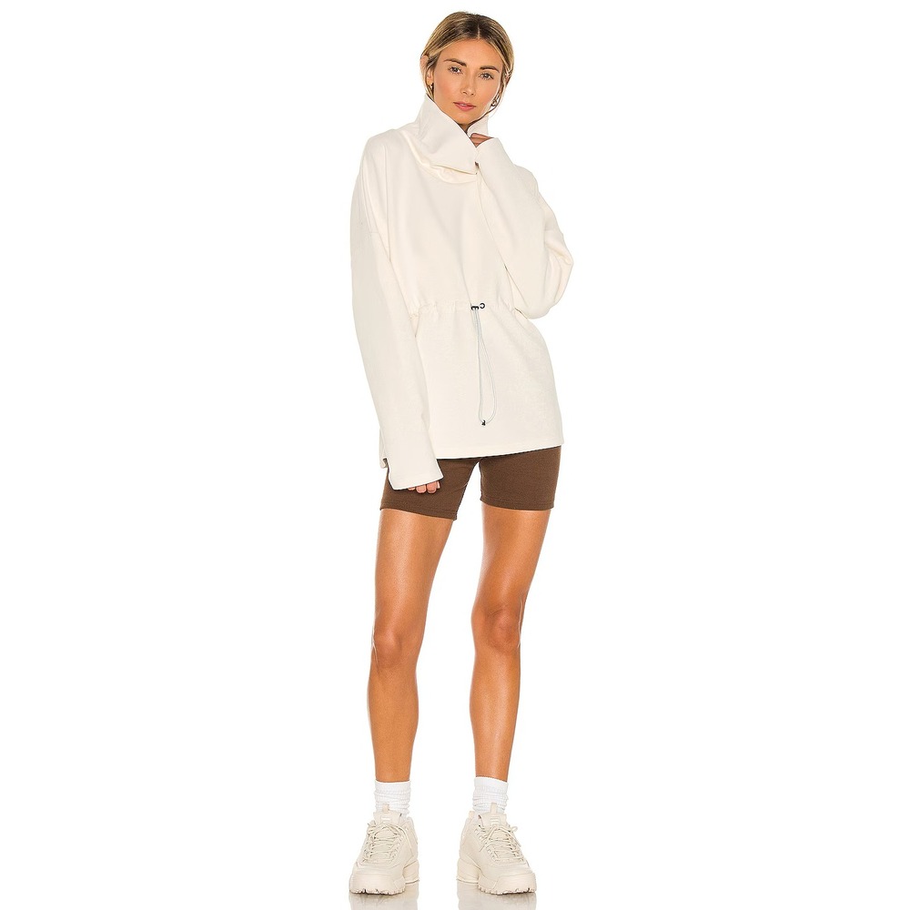 Varley Barton Funnel Neck Sweater In Eggnog Cream Women's Size S